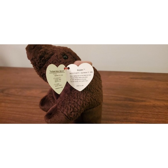 MWMT TY Beanie Babies ROAM the Buffalo WITH TAG ERRORS (1998) - Picture 7 of 9